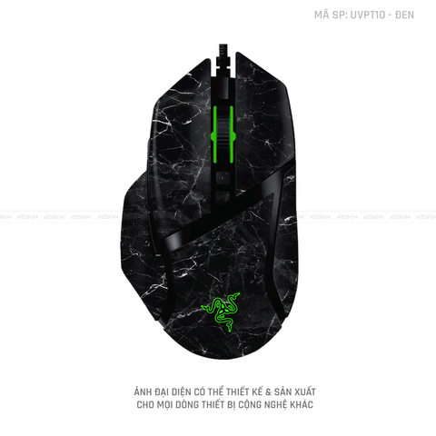 Skin Dán Chuột Razer Vân Nổi Hình Vân Đá Đen | UVPT10