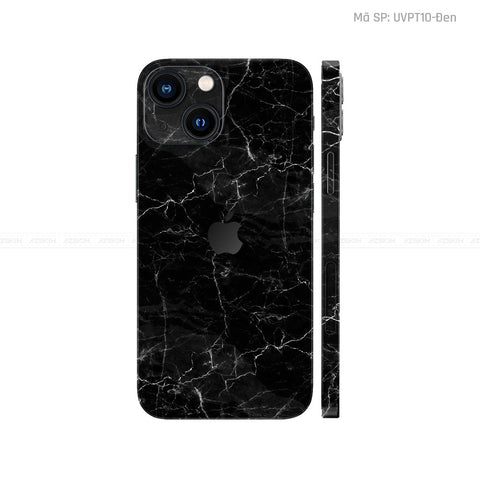 Dán Skin IPhone 13 Series Vân Nổi Đá Đen