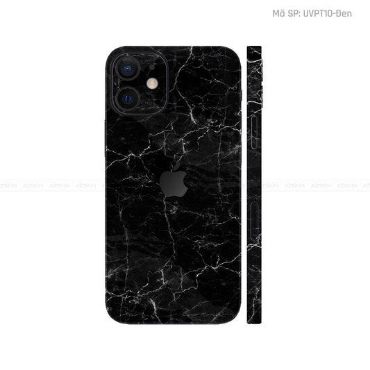 Dán Skin IPhone 12 Series Vân Đá Đen
