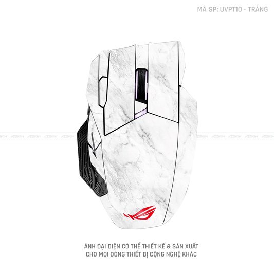 Skin Dán Chuột Asus Vân Nổi Hình Vân Đá Trắng | UVPT10