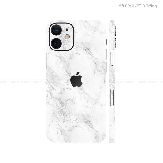 Dán Skin IPhone 12 Series Vân Đá Trắng