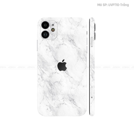 Dán Skin IPhone 11 Series Vân Đá Trắng | UVPT10
