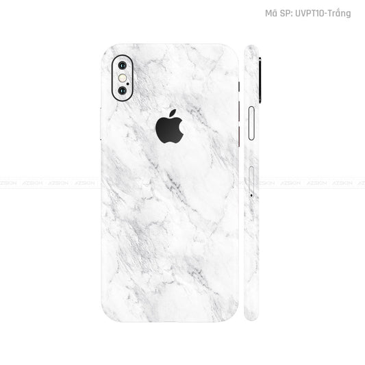 Dán Skin 3M IPhone X Series Vân Đá Trắng | UVPT10