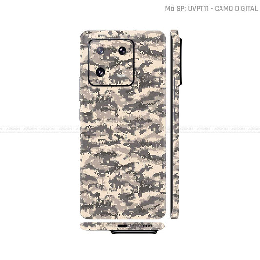 Dán Skin Xiaomi 14 Series Vân Nổi Camo Digital | UVPT11