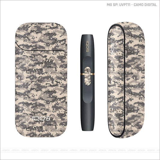 Dán Skin IQOS Vân Camo Digital Sa Mạc | UVPT11