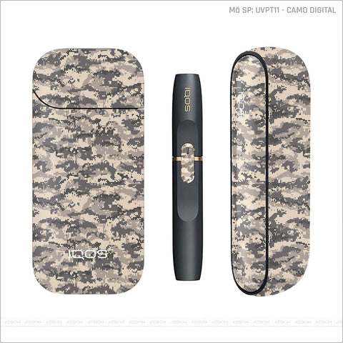 Dán Skin IQOS Vân Camo Digital Sa Mạc | UVPT11