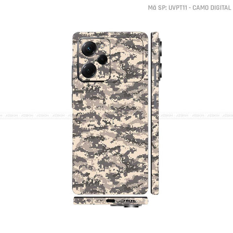 Dán Skin POCO Series Vân Nổi Camo Digital Vàng Cát | UVPT11