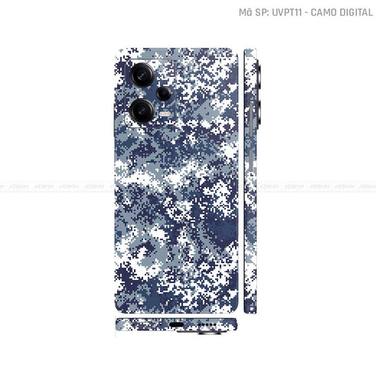 Dán Skin Xiaomi Redmi Note 12 Series Vân Nổi Camo Digital | UVPT11