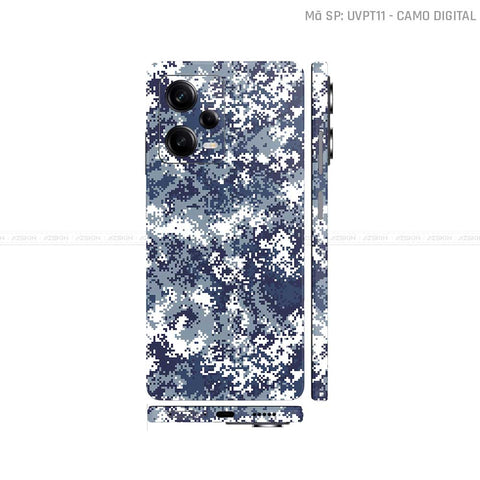 Dán Skin Xiaomi Redmi Note 12 Series Vân Nổi Camo Digital | UVPT11