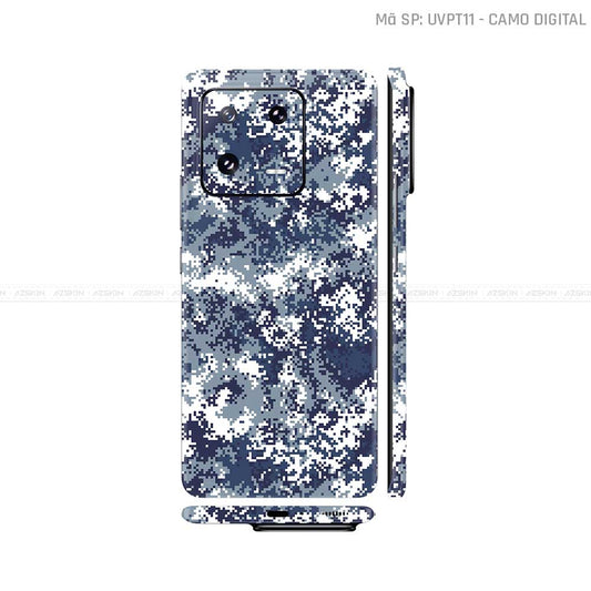 Dán Skin Xiaomi 14 Series Vân Nổi Camo Digital | UVPT11