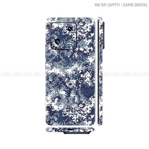 Dán Skin Xiaomi 14 Series Vân Nổi Camo Digital | UVPT11