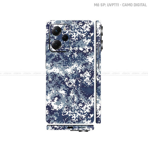 Dán Skin POCO Series Vân Nổi Camo Digital Xanh | UVPT11