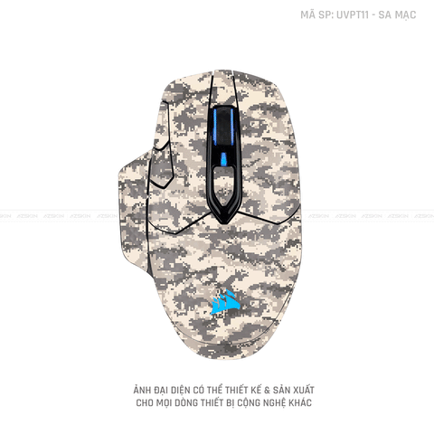 Skin Dán Chuột Corsair Vân Nổi CAMO DIGITAL Sa Mạc | UVPT11