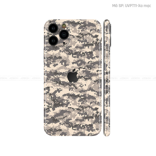 Dán Skin IPhone 11 Series Vân Camo Digital Xa Mạc | UVPT11