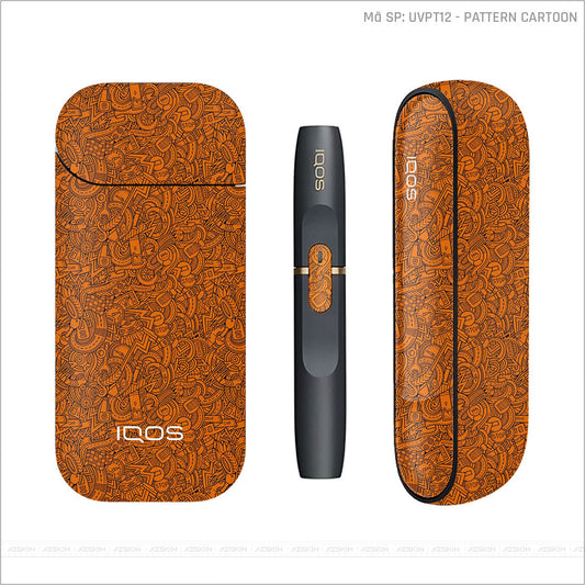 Dán Skin IQOS Vân Pattern Cartoon Cam | UVPT12