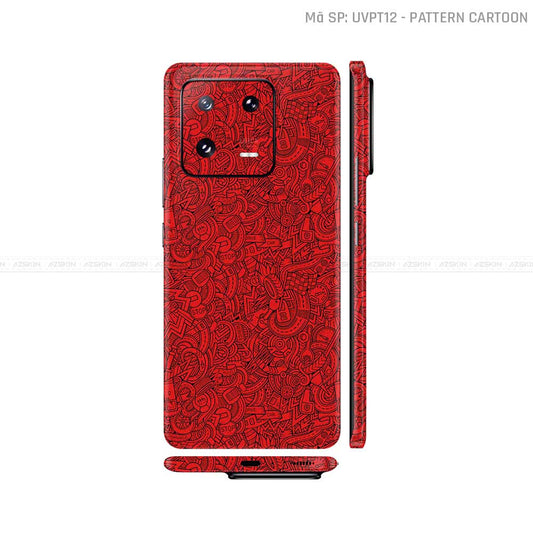 Dán Skin Xiaomi 14 Series Vân Nổi Pattern Cartoon | UVPT12