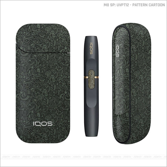 Dán Skin IQOS Vân Pattern Cartoon Midnight | UVPT12