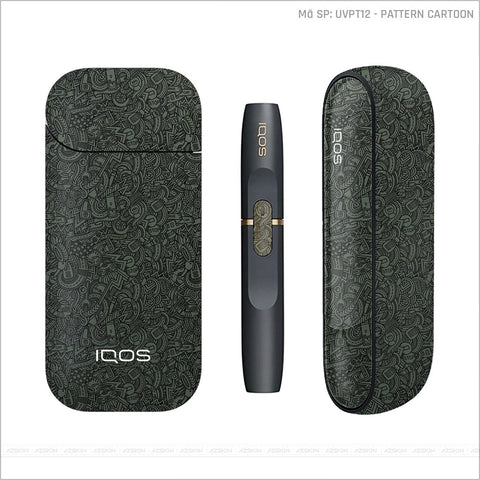 Dán Skin IQOS Vân Pattern Cartoon Midnight | UVPT12