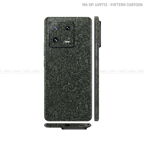 Dán Skin Xiaomi 14 Series Vân Nổi Pattern Cartoon | UVPT12