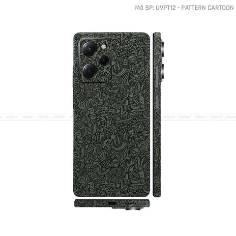 Dán Skin POCO Series Vân Nổi Cartoon Midnight | UVPT12