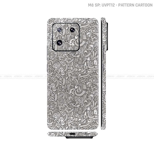 Dán Skin Xiaomi 14 Series Vân Nổi Pattern Cartoon | UVPT12