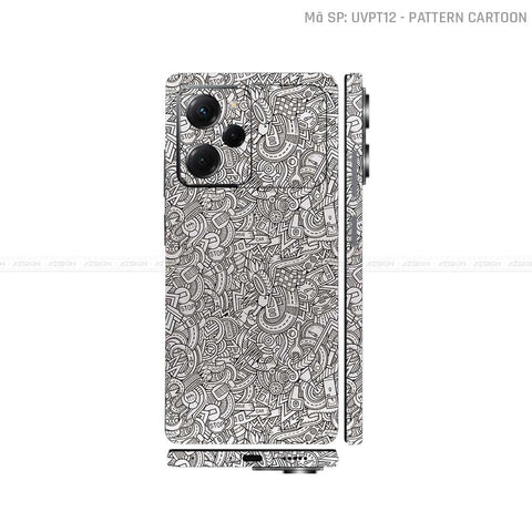 Dán Skin POCO Series Vân Nổi Cartoon Trắng | UVPT12