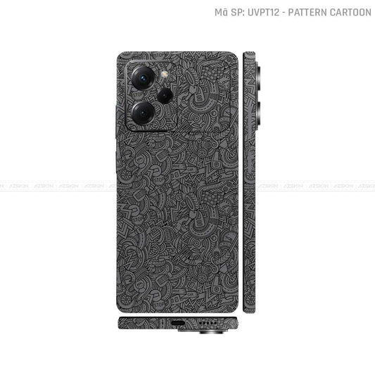 Dán Skin POCO Series Vân Nổi Cartoon Xám | UVPT12
