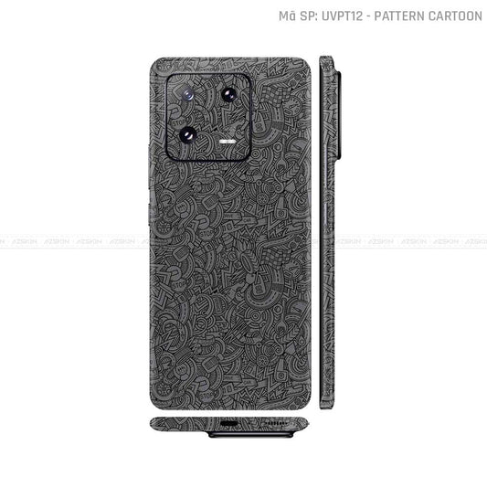 Dán Skin Xiaomi 14 Series Vân Nổi Pattern Cartoon | UVPT11