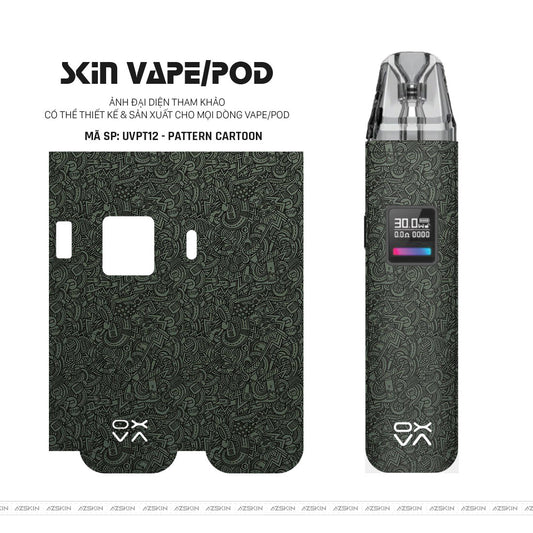 Dán Skin Pod Vân Nổi Pattern Cartoon Midnight | UVPT12