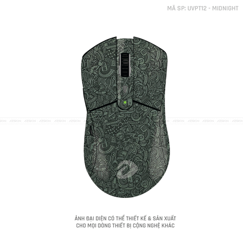 Skin Dán Chuột Dareu Vân Nổi Hình PATTERN CARTOON Midnight | UVPT12