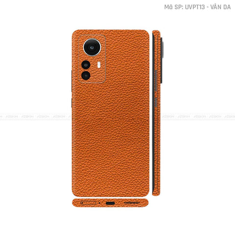 Dán Skin Xiaomi 12 Series Vân Da Cam | UVPT13