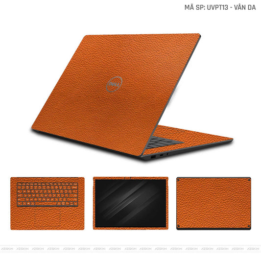 Dán Skin Laptop Dell Vân Da Nổi Cam | UVPT13