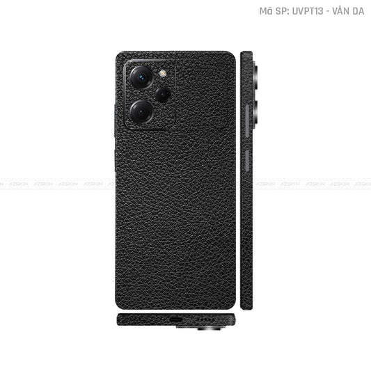 Dán Skin POCO Series Vân Nổi Vân Da Đen | UVPT13