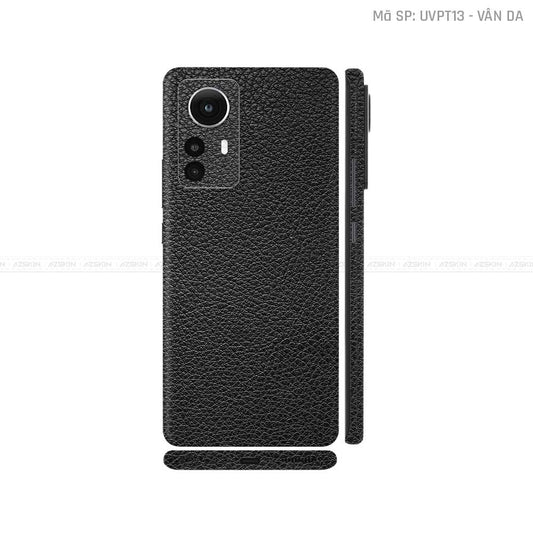 Dán Skin Xiaomi 12 Series Vân Da Đen | UVPT13