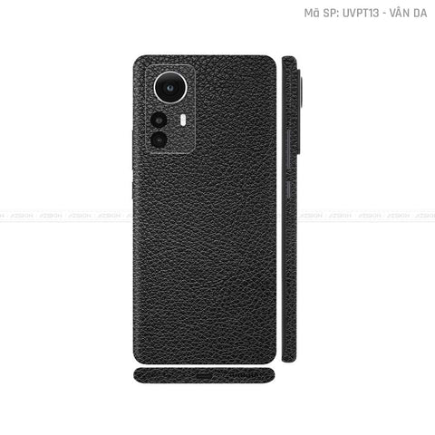 Dán Skin Xiaomi 12 Series Vân Da Đen | UVPT13