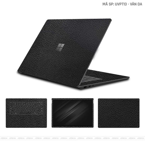 Dán Skin Laptop Surface Vân Nổi Vân Da Đen | UVPT13