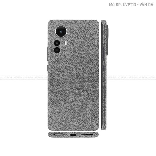 Dán Skin Xiaomi 12 Series Vân Da Xám | UVPT13