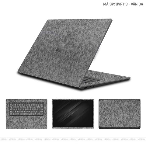 Dán Skin Laptop Surface Vân Nổi Vân Da Xám | UVPT13