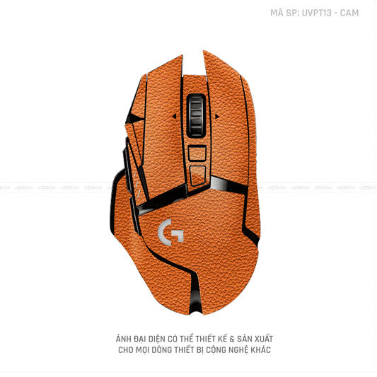 Skin Dán Chuột Logitech Vân Nổi Vân Da Cam | UVPT13