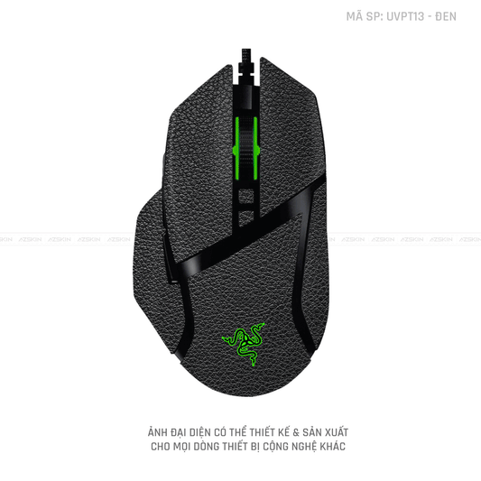 Skin Dán Chuột Razer Vân Nổi Hình Vân Da Đen | UVPT13