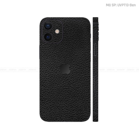 Dán Skin IPhone 12 Series Vân Da Đen | UVPT13