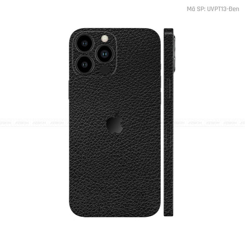 Dán Skin IPhone 12 Series Vân Da Đen | UVPT13