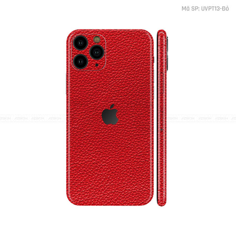 Dán Skin IPhone 11 Series Vân Da Đỏ | UVPT13