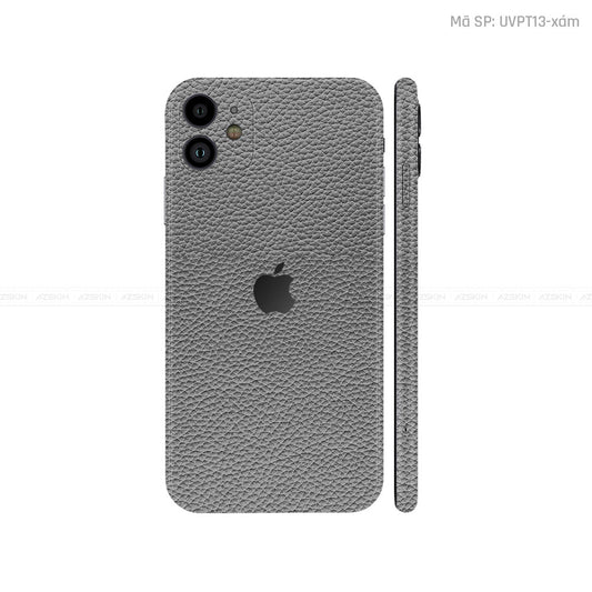Dán Skin IPhone 11 Series Vân Da Xám | UVPT13