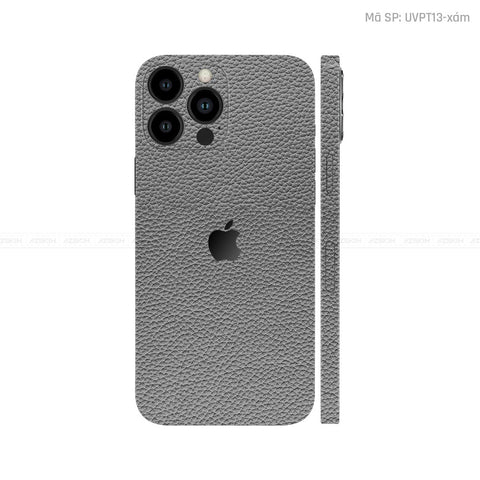 Dán Skin IPhone 14 Series Vân Da Xám | UVPT13