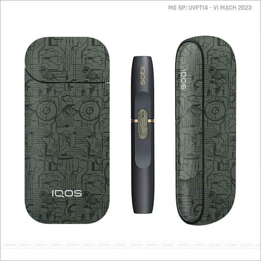 Dán Skin IQOS Vân Vi Mạch 2023 Midnight | UVPT12