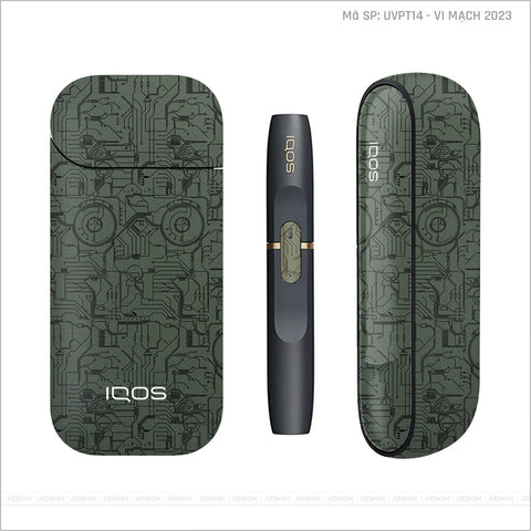 Dán Skin IQOS Vân Vi Mạch 2023 Midnight | UVPT12