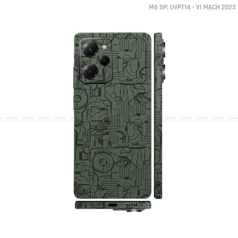 Dán Skin POCO Series Vân Nổi Vi Mạch 2023 Midnight | UVPT14