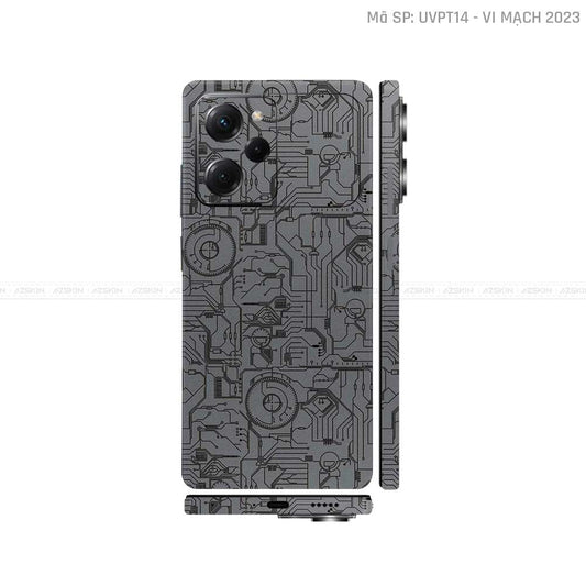 Dán Skin POCO Series Vân Nổi Vi Mạch 2023 Xám | UVPT14