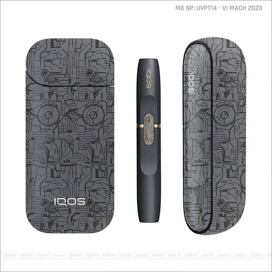 Dán Skin IQOS Vân Vi Mạch 2023 Xám | UVPT12